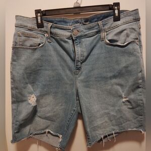 Universal Thread Light Blue Distressed Jean Shorts